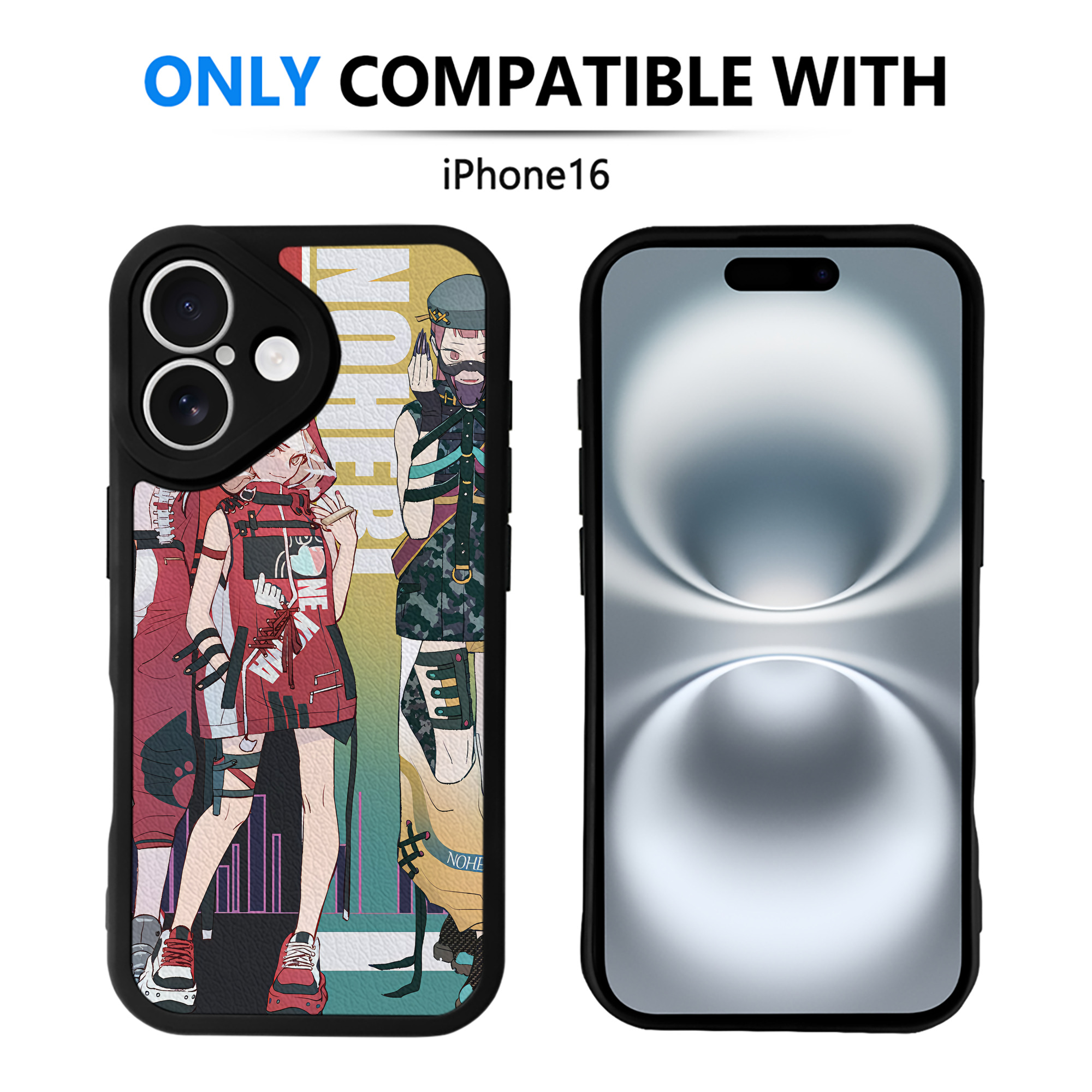 （画像用） ハイキュー!! Haikyu!! 【iPhone 16シリーズ対応】シリコンスマホケース（レザー調） 材質：シリコン